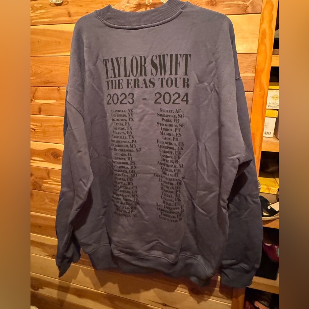 Taylor Swift The Eras Tour Blue Sweatshirt